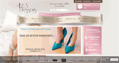 Desktop Screenshot of 123dessous.fr